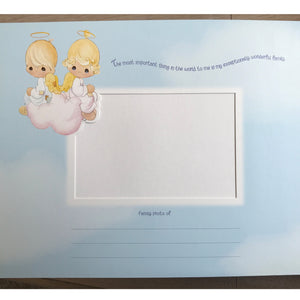 New Vintage Precious Moments Baby Memory Record Book Photo Keepsake Baby's First Year Sleeping Baby on a Moon Stepping Stones 2000 With Small Flaws