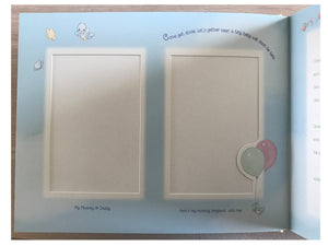 New Vintage Precious Moments Baby Memory Record Book Photo Keepsake Baby's First Year Sleeping Baby on a Moon Stepping Stones 2000 With Small Flaws