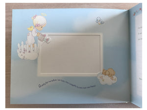 New Vintage Precious Moments Baby Memory Record Book Photo Keepsake Baby's First Year Sleeping Baby on a Moon Stepping Stones 2000 With Small Flaws