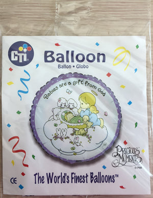 Precious Moments Babies Are Gift From God 18" Party Balloon Baby Shower, New Baby Arrival, Baptism, Christening