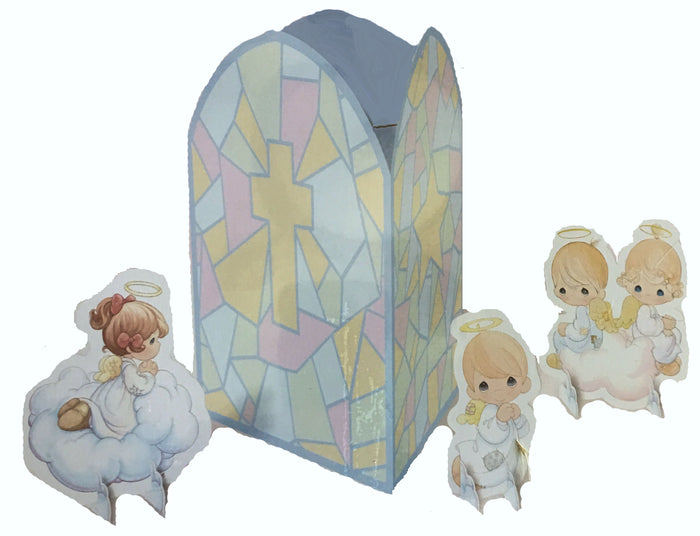 Precious Moments Angels Baby Shower Baptism Christening Paper Table Centerpiece