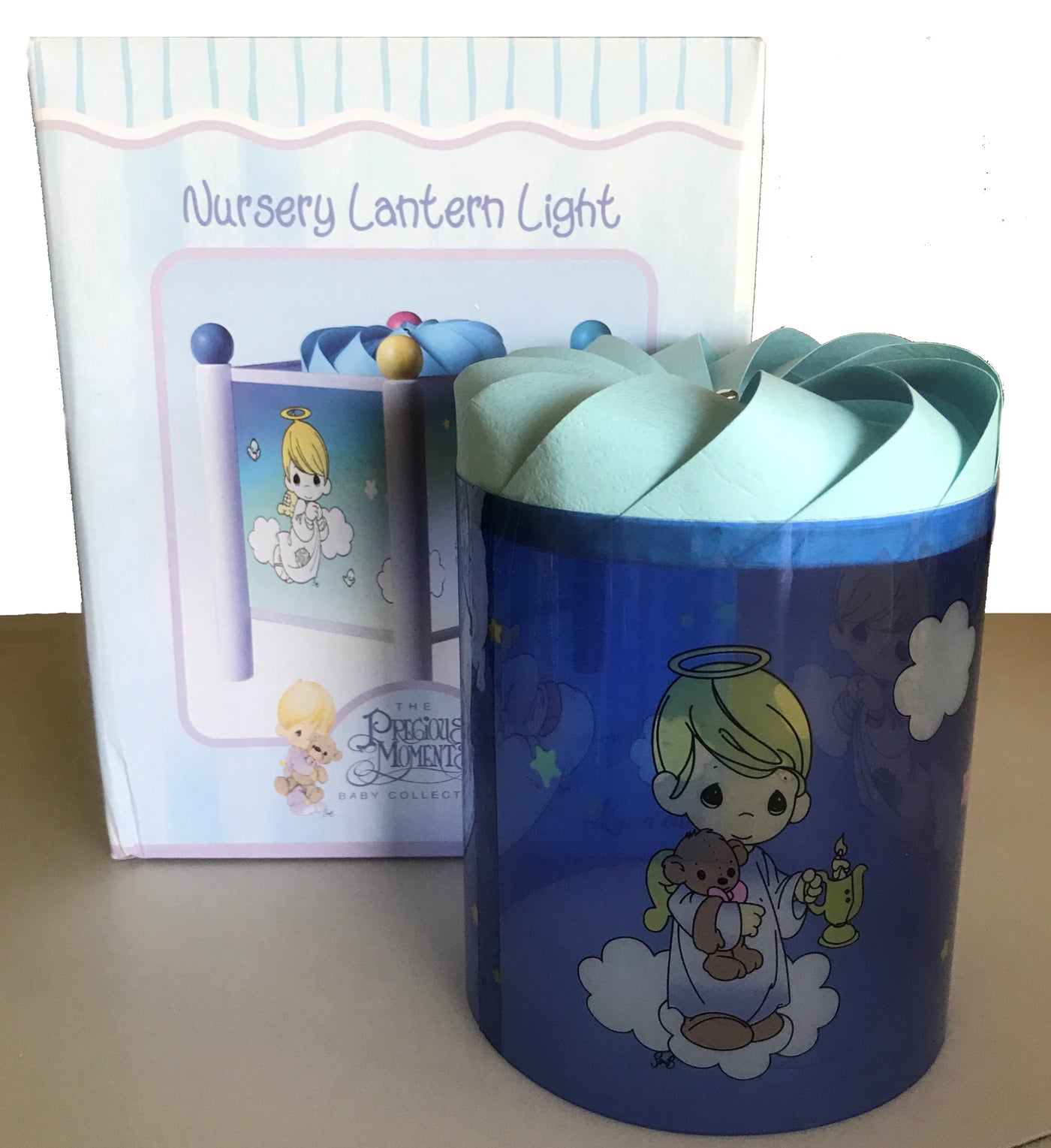 New Vintage Precious Moments Baby Nursery Angel Lantern Lamp