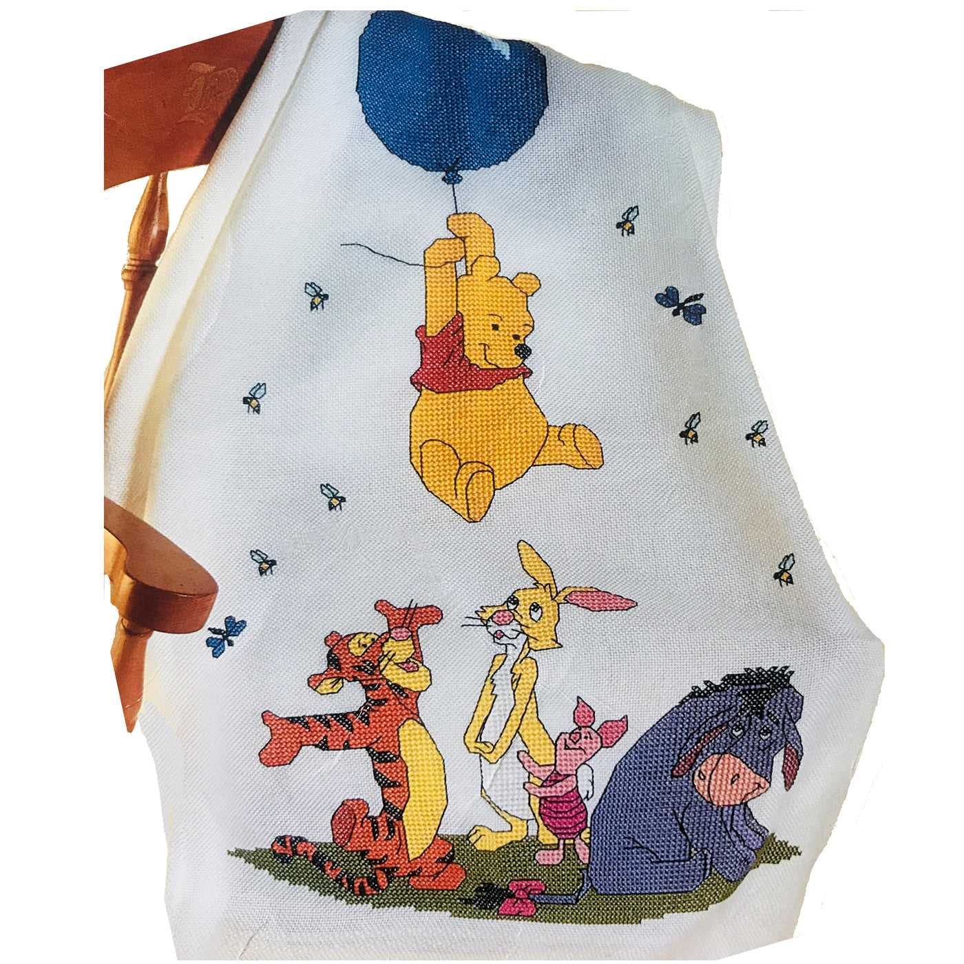 Vintage New Walt Disney Winnie The Pooh Bear & Butterflies Baby