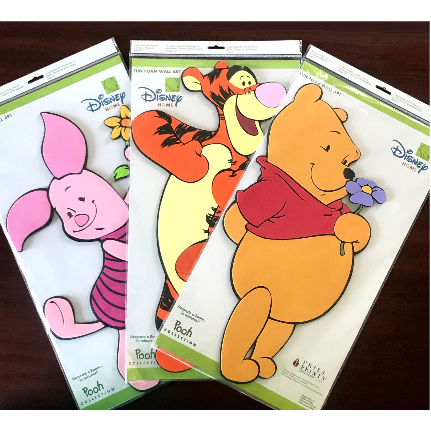 Vintage Winnie The Pooh Wrapping Paper Baby Shower Gift 2 Sheets Disney  Piglet