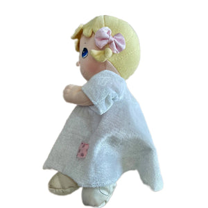 Vintage Precious Moments Baby Girl Plush Praying Doll 9" Toy Soft Rag Bedtime Pal 2002 No Sound
