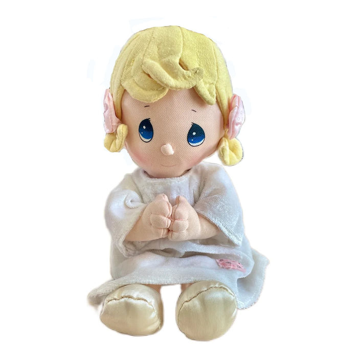 Vintage Precious Moments Baby Girl Plush Praying Doll 9" Toy Soft Rag Bedtime Pal 2002