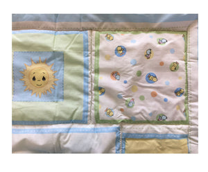 NEW Vintage Precious Moments Precious Pals Baby Crib Bedding Set & Musical Mobile Nursery Collection Boy and Girl 2006