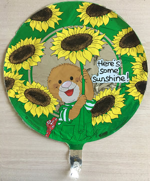 Suzy's Zoo Ollie's Sunflowers Friendship or Get Well 18" Party Balloon