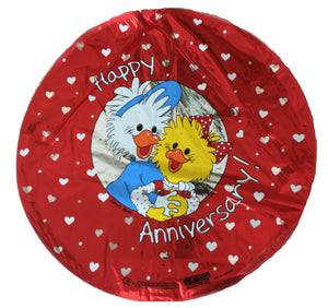Suzy's Zoo Happy Anniversary Suzy & Jack Red Love 18" Party Balloon