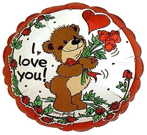 Suzy's Zoo Willie Bear I Love You!Valentine 18" Party Balloon
