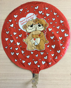 Suzy's Zoo Willie Bear Hugs Special To Me Love Valentine 18" Party Balloon