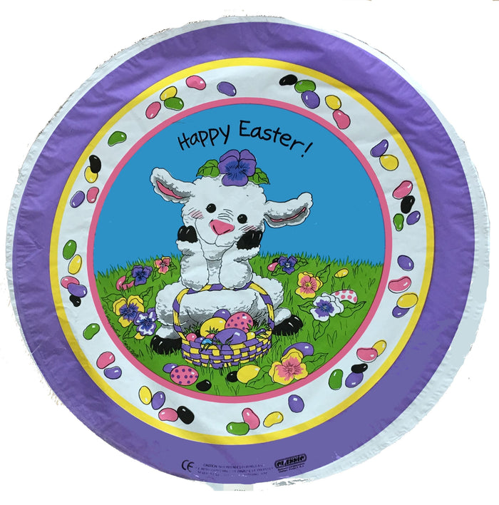 Suzy's Zoo Lamb & Easter Basket Happy Easter 18" Party Balloon