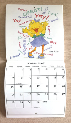 Collector's Suzy's Zoo 2007 Mini Wall Calendar Suzy Ducken Through the Years