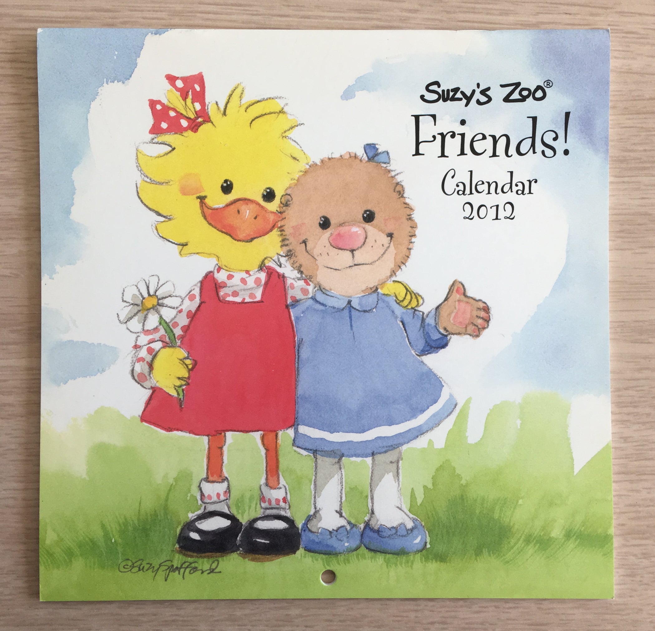 Collector's Suzy's Zoo 2012 Mini Wall Calendar Friends