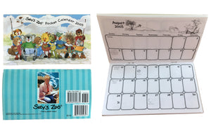 Vintage Suzy's Zoo Pocket Calendars 2003 2004, 2005 2006 2007 2008 2010 2012