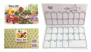 Vintage Suzy's Zoo Pocket Calendars 2003 2004, 2005 2006 2007 2008 2010 2012