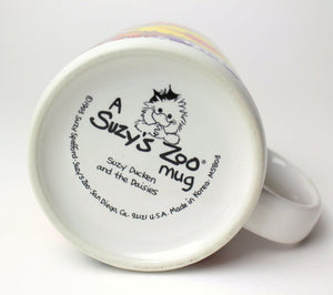 Suzy's Zoo Suzy Ducken and the Daisies Vintage Ceramic Collectible Mug 1993 12 oz Cup