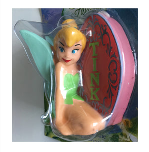 Disney Fairies Tinkerbell Shaped Molded Birthday Party Candle Cake Topper 3" - Tink Medallion Wilton Industries Vintage
