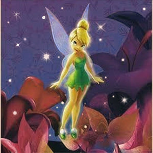 Tinkerbell Luncheon Party Supply Napkins 16 CT - Purple 6.5" x 6.5"