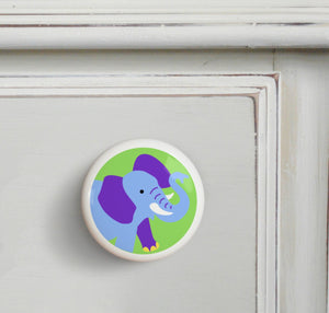 Elephant Ceramic Drawer Knob