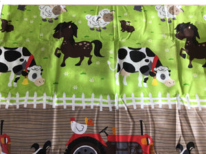 Apple Tree Farm Bedding Farm Animals Tractors Toddler or Twin Duvet Comforter Cover Set
