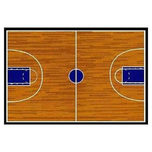 Basketball Court Sports Rugs Small Medium or Large