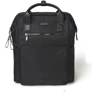 baggallini backpack leather Baggallini Black Backpack Bag Soho Laptop Travel Office School Handbag – KidsRoomTreasures.com