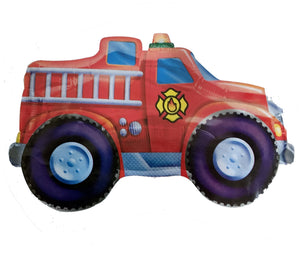 Giant Red Fire Truck Jumbo Super-Shape 33" Party Balloon
