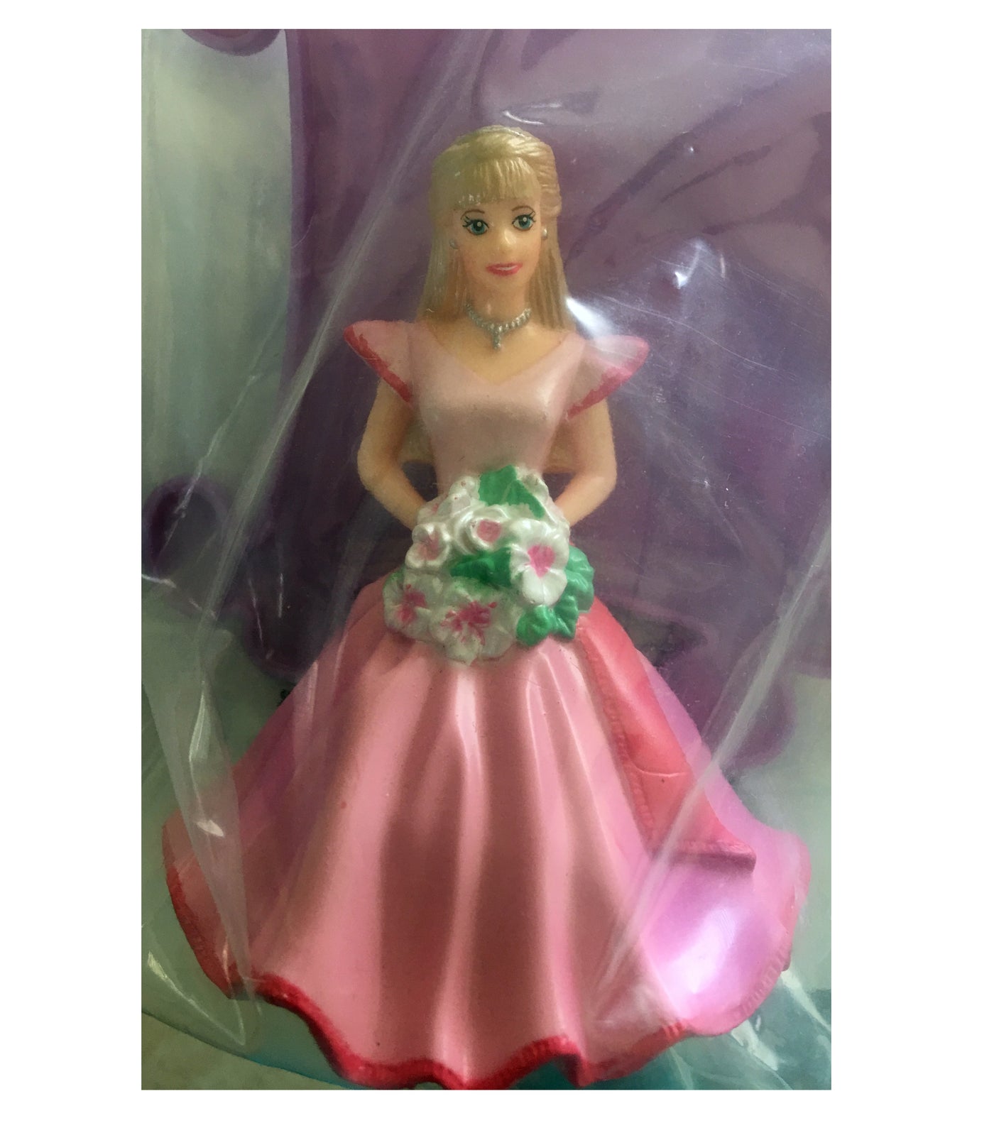 Enchanted Classic Barbie Pink Dress Birthday Cake Party Topper Deco Se –