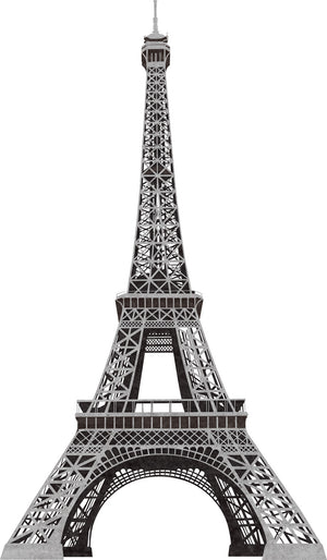 Paris France Eiffel Tower Wall Art Mural Peel & Stick Decals 56"