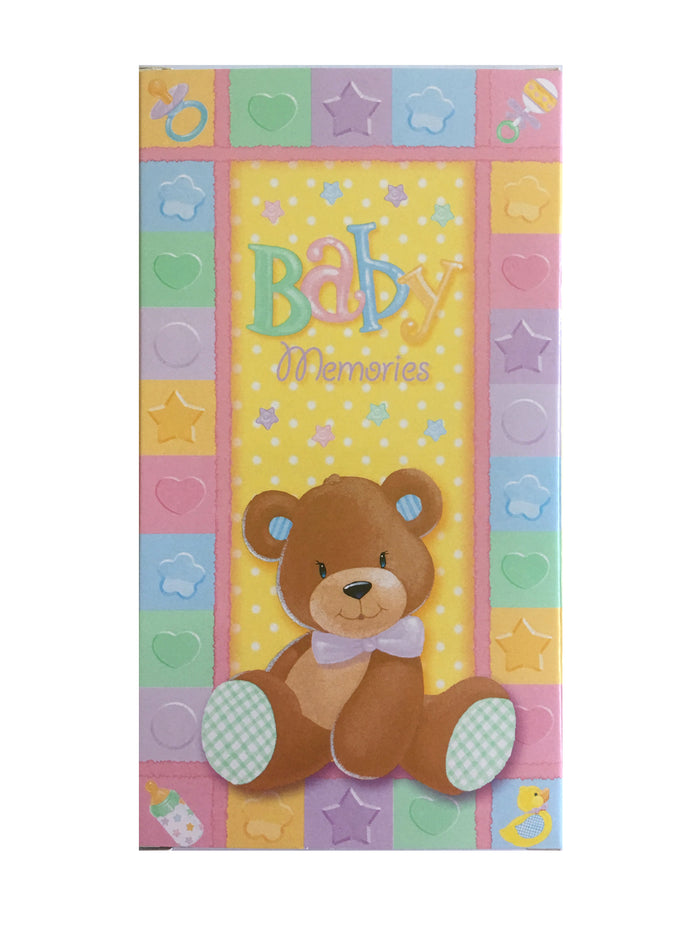 Brown Teddy Bear Baby Memories Cardboard Keepsake Box