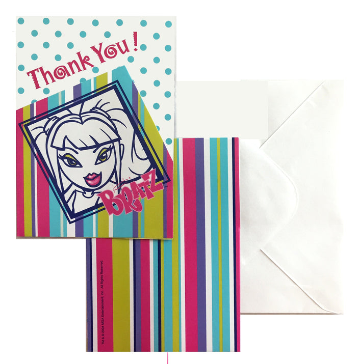 Bratz Party Perfection Thank You Cards 8 CT