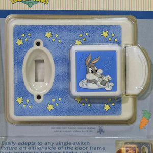 Baby Looney Tunes Vintage Nursery Switchplate Night Light Lamp Little Bugs Bunny by Dolly