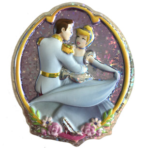 Cinderella & Prince Holographic Cake Topper Party Pop Top Decoplac 4.25" x 5"