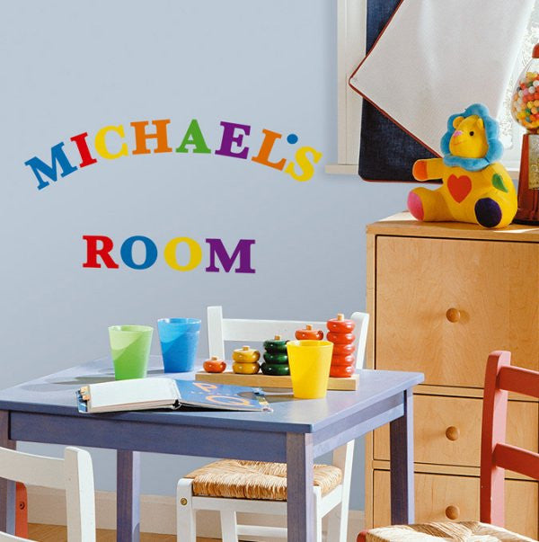 Rainbow Alphabet Letters Peel & Stick Wall Decals Stickers - Primary Express Yourself