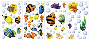 Tropical Fish Wall Stickers Decals - Under The Sea Ocean Fish Wall Art