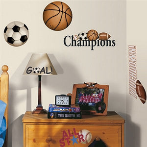 Sports Balls Wall Stickers Decals Boys Room Decor