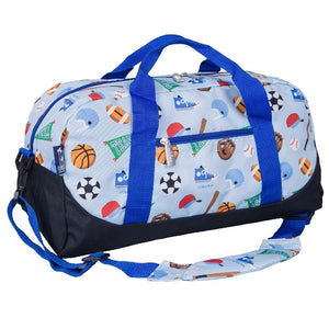 Blue Sports Games Kids Shoulder Duffel Bag