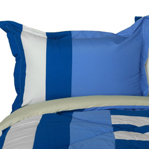 Blue White Striped Teen Boy Bedding Twin Full/Queen Modern Comforter Set