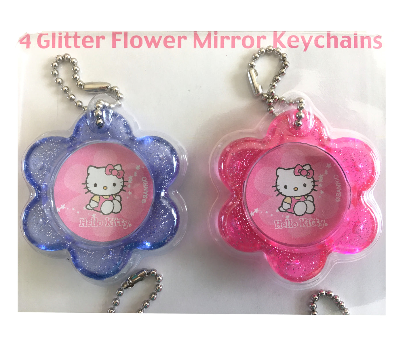 Custom Printed Rainbow Mirror Key Chain