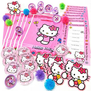 Hello Kitty Birthday Party Favors 48 Piece Gift Value Pack (8 Guests)