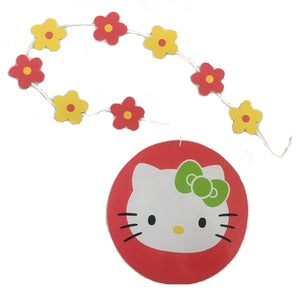 Hello Kitty Party Flower Fun Decorative Dangling Paper Cutouts 3-Piece