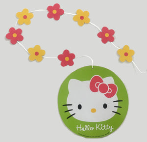 Hello Kitty Party Flower Fun Decorative Dangling Paper Cutouts 3-Piece Birthday Party Decor