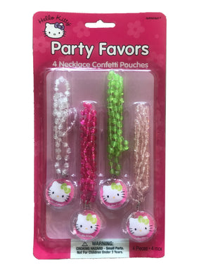 Hello Kitty Birthday Party Favors 4 Necklace Confetti Pouches