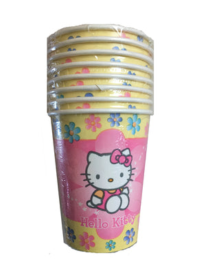Hello Kitty Pastel Pink Flowers 9 oz Hot/Cold Cups 8 CT