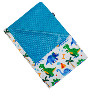 Dinosaurs Baby Crib or Toddler Blanket Plush Velour Minky Throw