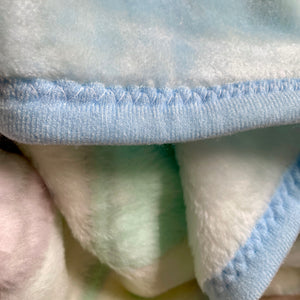 New Vintage Precious Moments Bedtime Pajamas Girl Boy Baby Blanket Luxury Plush Crib Throw 30" x 45" Sweet Dreams Velour Velvet Thick Minky