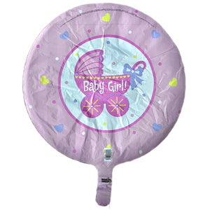 Pink Baby Girl Stroller 18" Baby Shower Party Balloon New Baby's Arrival