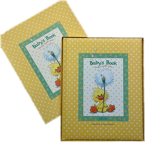 Little Suzy's Zoo Baby's Memory Book The First Tender Years with Gift Box Baby Shower Gift - Witzy Yellow Duck