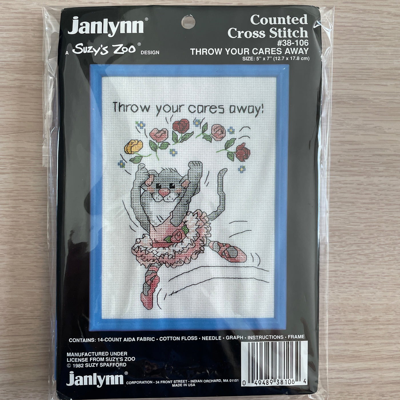 Suzy's Zoo Janlynn Counted Cross Stitch Kit Witzy Birth Announcement